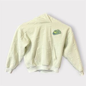 Light Green Nike Hooded Sweatshirt Girls